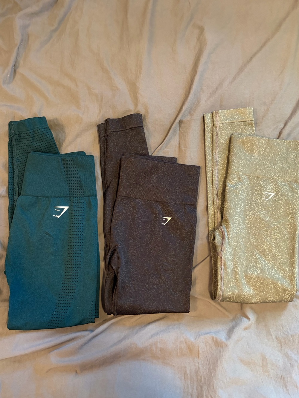 Gymshark bundle of 3 leggings
